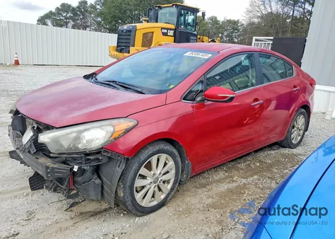 2015 Kia Forte Ex from USA, damaged, VIN KNAFX4A88F5372180